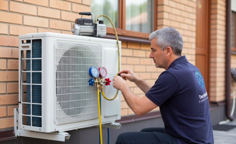 Recarga de gas para aire acondicionado